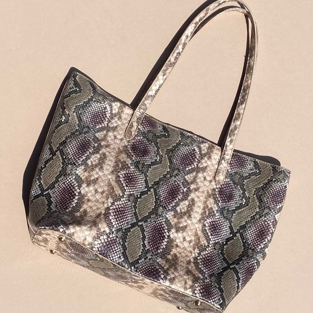 Caroline Hill Snake Skin Tote Purse